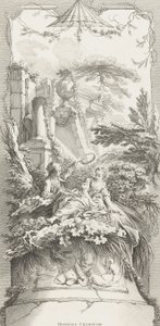 Hommage Champêtre (Pastorale) in Nouveaux Morceaux pour des Paravents (Nieuwe Concepten voor Schermen) door François Boucher